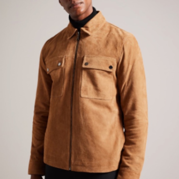 TED BAKER LONDON Thierry suede zip jacket, NEW WITH TAGS - Picture 7 of 16